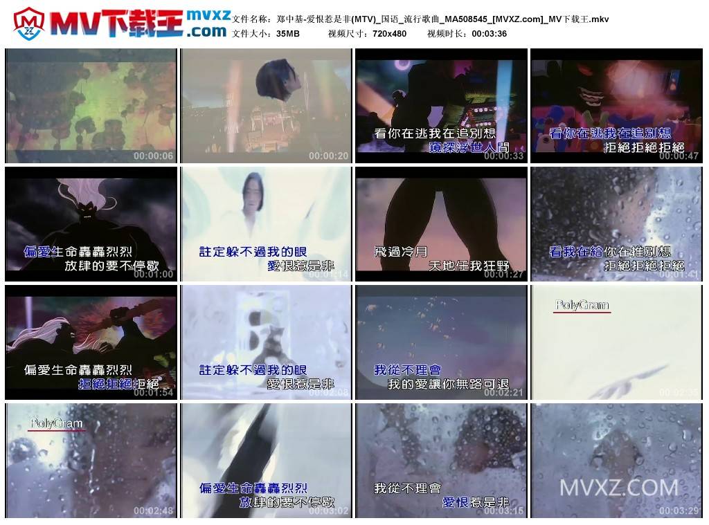 郑中基-爱恨惹是非(MTV)_国语_流行歌曲_MA508545